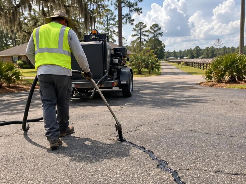 Crack Sealing in Valdosta, GA
